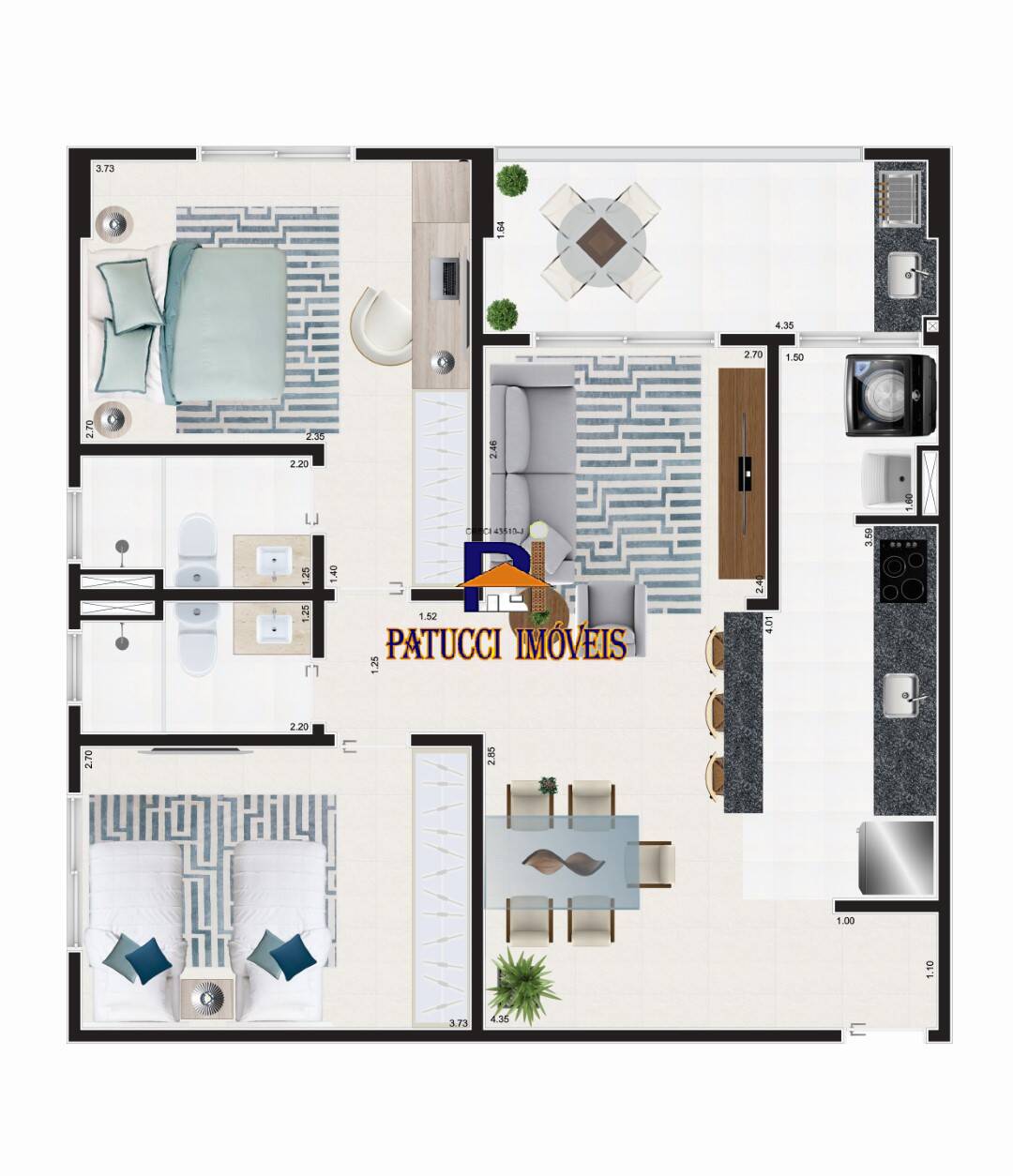 Apartamento à venda com 2 quartos, 72m² - Foto 16